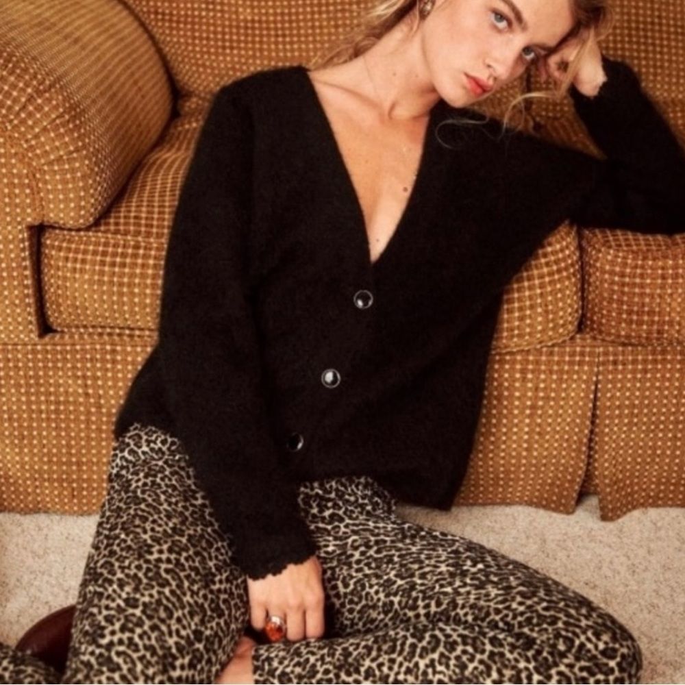 SEZANE CHARLES MOHAIR CARDIGAN